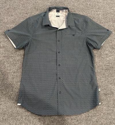 7 Diamonds 4 Way Stretch Shirt Mens S Highway Star AOP Geome