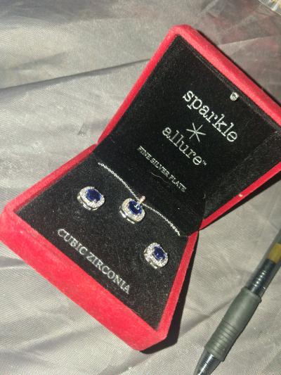 MISS MISC VINTAGE Sparkle  Allure Blue Cubic Zirconia Silver