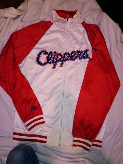 Mens LA Clippers Full Zip Jacket