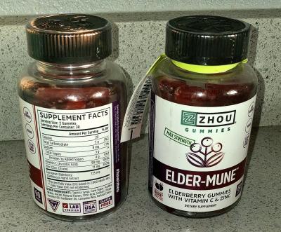 Zhou Nutrition Vitamin C Zinc Gummies New Sealed 60ct - Thumbnail 2