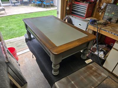Lift top refinished coffee table - Thumbnail 7