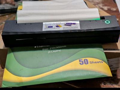 portable thermal tattoo printer with paper - Thumbnail 2