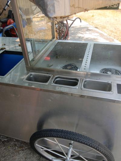 hot dog vendor Cart