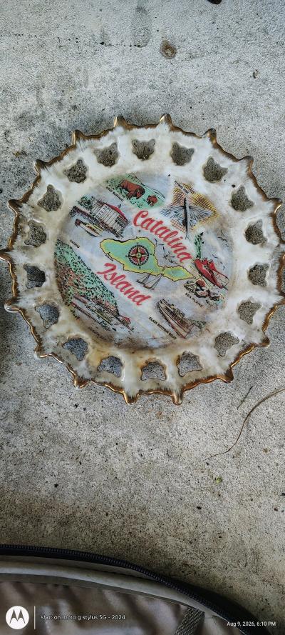 some hand painted plates
