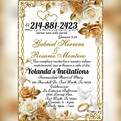 invitaciones para quinceaera o bodas o cualquier evento - Thumbnail 9