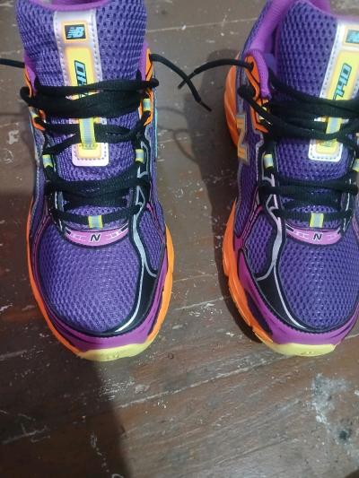 NEW BALANCE 740 PURPLE ORANGE MULTICOLORED