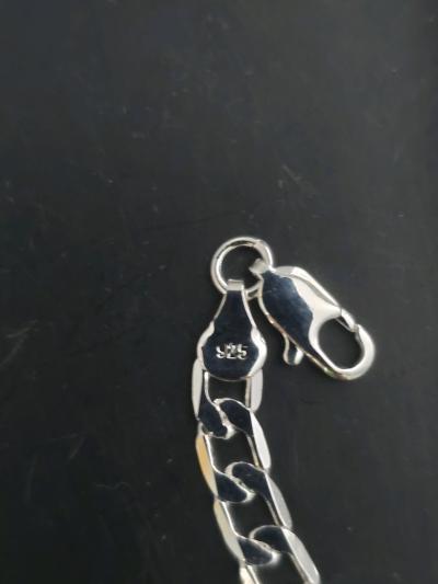 925 Sterling Silver Cuban Link Chain  20222426 - Thumbnail 2