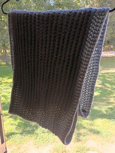 A Thick Womans  New Blue  Scarf