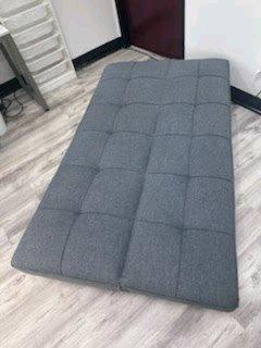 generic tufted convertible futon sofa - Thumbnail 4
