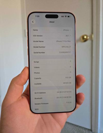 iPhone 17 pro max unlocked 512gb - Thumbnail 5