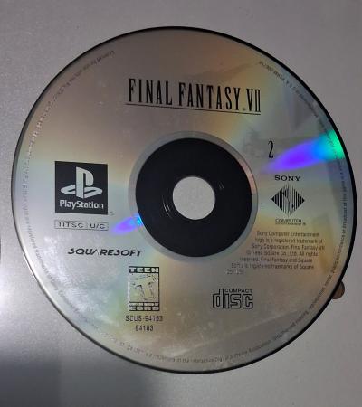 Final Fantasy VII PS1 Complete Black Label  3 Discs  Manual - Thumbnail 3