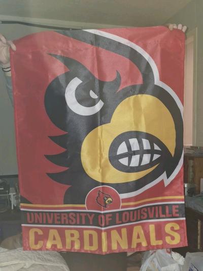 Louisville Cardinals yard flag