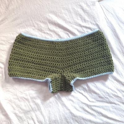 Handmade Crochet Low Rise Micro Shorts Size Small