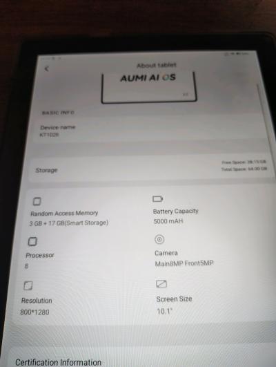 10 inch tablet working very good