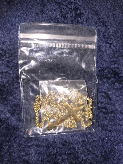 cross gold tone necklace - Thumbnail 9
