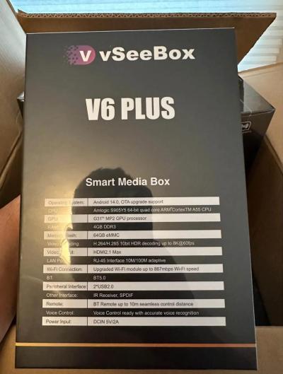 New vSeebox 6 plus  original warranty - Thumbnail 3