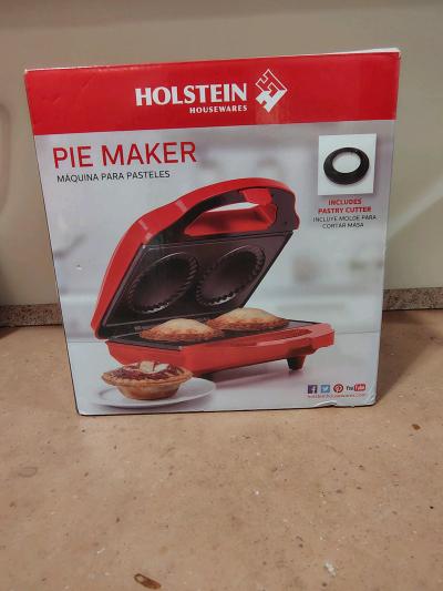 Holstein Housewares Electric Pie Maker  2 Pie Nonstick Baker