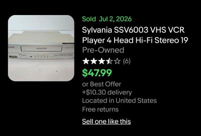 Sylvania SSV6003 4 Head HiFi Stereo VCR - Thumbnail 11