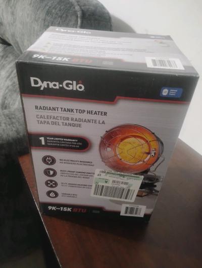 Radiant tank top heater