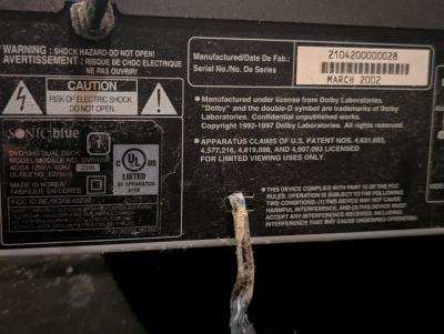 GoVideo Sonic Blue DVR4200 DVD player and 4head HiFi VCR - Thumbnail 6