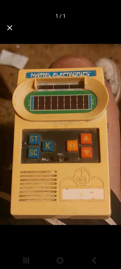 mattel electronic football game