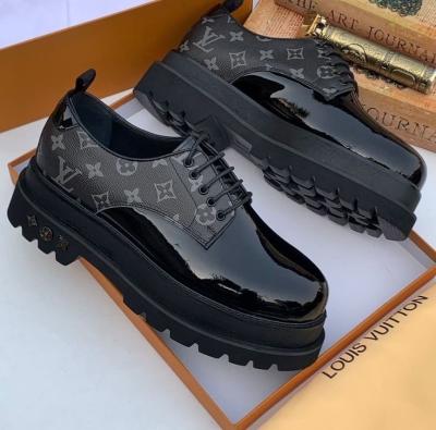 Louis Vuitton LV Ranger Platform Derby Shoes  Black Monogram