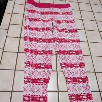 Victorias Secret pink  white Christmas leggings