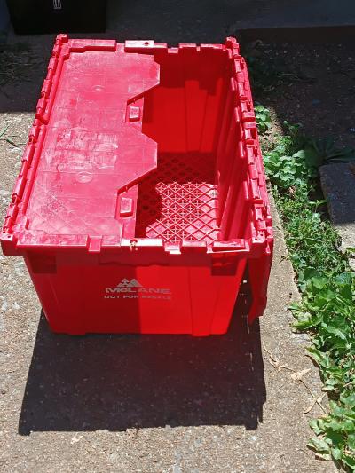 storage bin stackable crates multi purpose use - Thumbnail 4