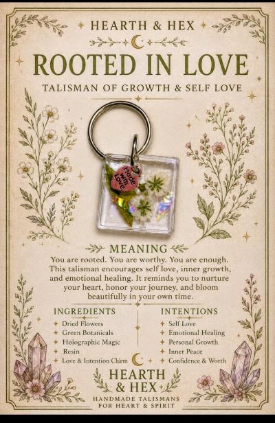 Handmade resin pendants with intentions - Thumbnail 11