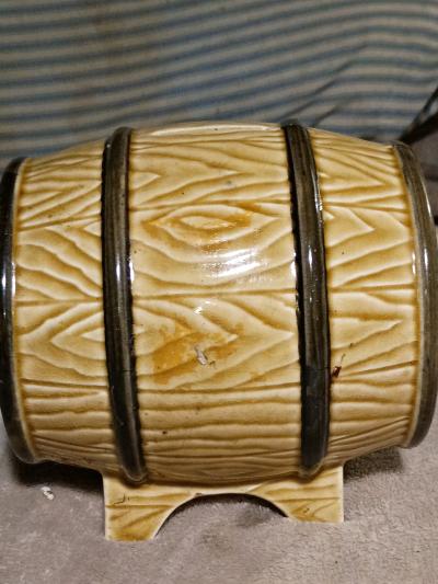 Glass Beer Barrel Bank