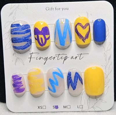 Handmade Stray Kids Hyunjin Nails Sized Small