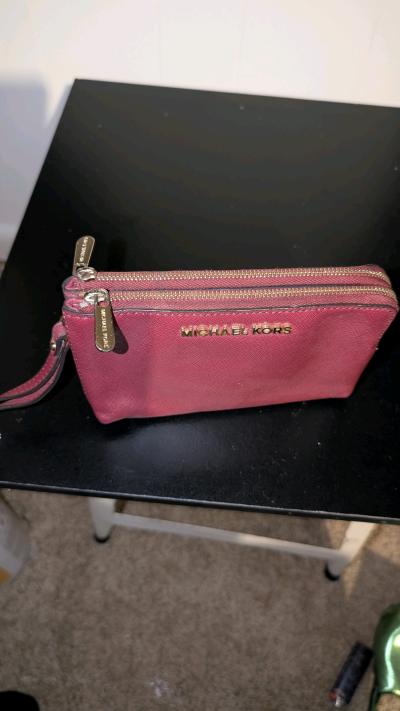Michael Kors Leather Double Zip Wristlet wallet - Thumbnail 4