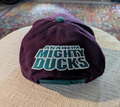 Vintage ANNCO NHL 90s Anaheim Mighty Ducks Snapback Hat RARE - Thumbnail 4