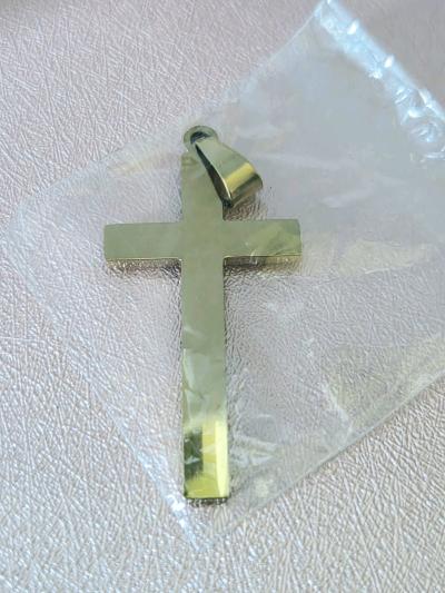 cross gold tone necklace - Thumbnail 10