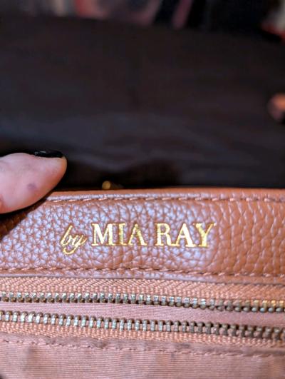 Leather crossbody bag Mia Ray brand small flap style - Thumbnail 12