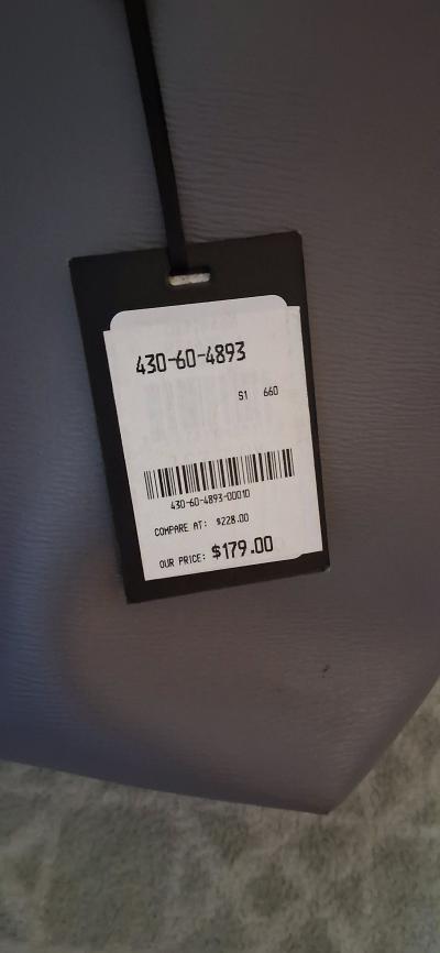 NEW DKNY LEATHER SHOULDER TOTE BAG - Thumbnail 4