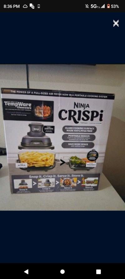 BRAN NEW NINJA CRISPY 4 IN 1 AIR FRYER