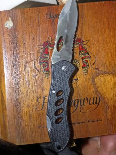 Black Handle pocket knife New