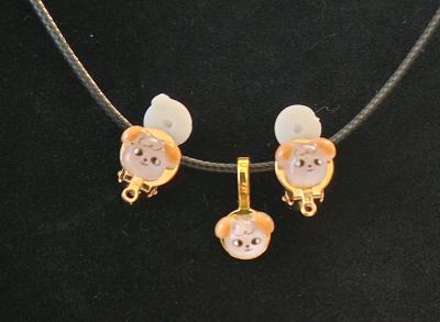 Handmade Stray Kids Seungmin Clip on Earrings with Necklace