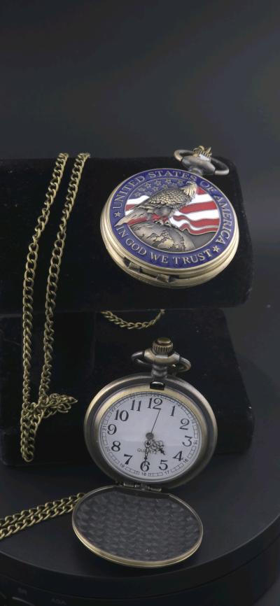 Usa In god we trust pocket watch - Thumbnail 8