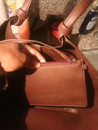 chocolate brown DKNY Paula Medium Tote - Thumbnail 2
