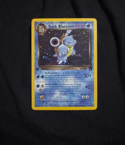 Dark Blastoise Holo Card