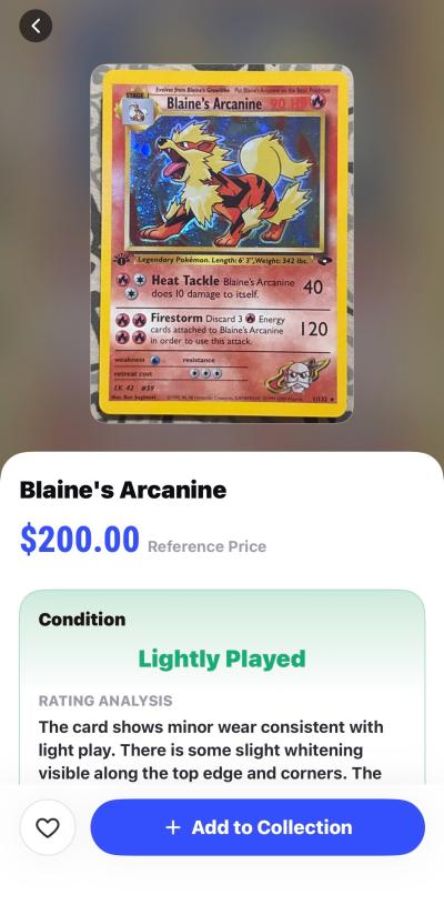 Blaines Arcanine holo card - Thumbnail 3