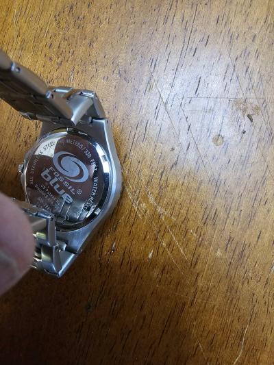 Vintage Fossil Blue mens watch - Thumbnail 3
