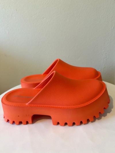 jeffrey campbell Clogge Orange Fashion Slip Mile Clog Sandal - Thumbnail 3