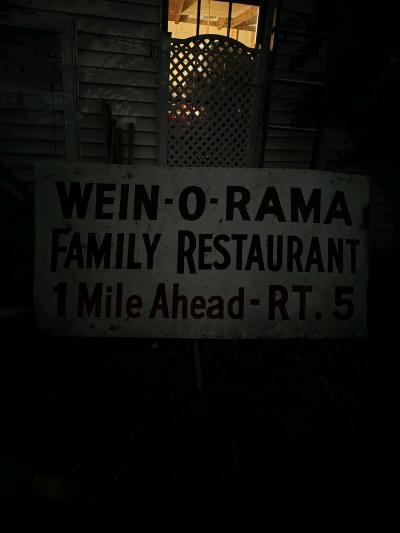 the original wein o rama sign