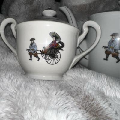 Fine China Japanese Rikisha Set - Thumbnail 3