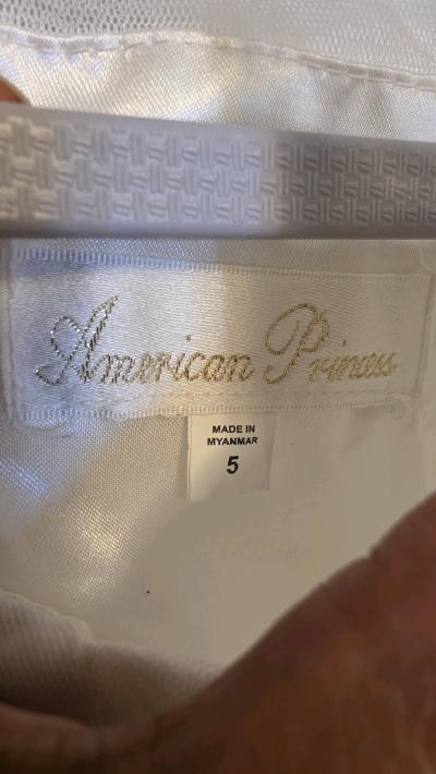 yellow and white Girl dress size 5 - Thumbnail 2