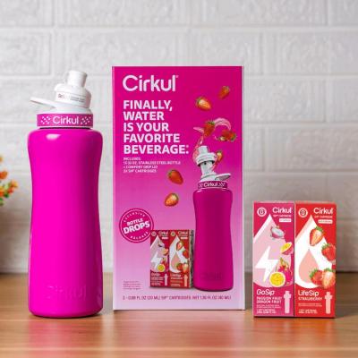 Cirkul Stainless Steel Water Bottle Starter Kit  Pink - Thumbnail 3