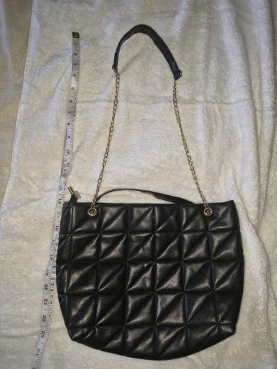 Black shoulder or crossbody meduim hang bag - Thumbnail 7